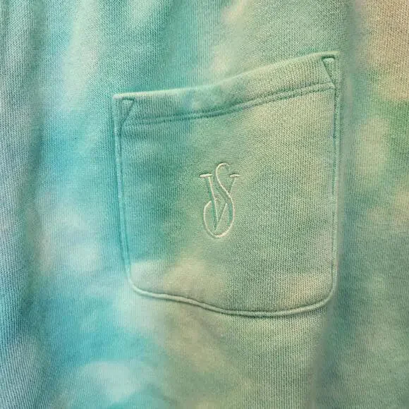 Victoria Secret ON POINT Aqua Tie-Dye Shorts- Size XL NWT - Picture 5 of 8